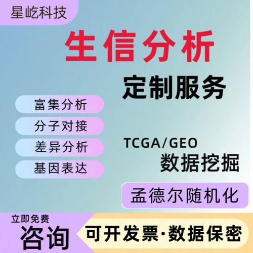 生信分析SCI 生物实验 NHANES 单细胞测序 FAERS 转录组 TCGA GEO