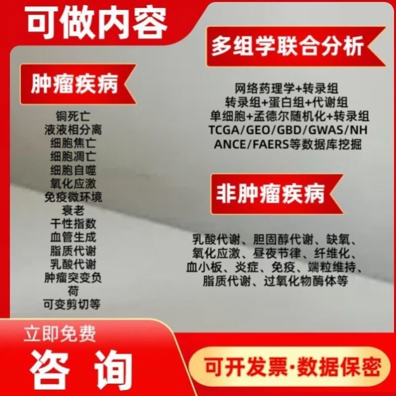 科研实验用单细胞RNA-seq测序网络理学分子对接标书验证实验