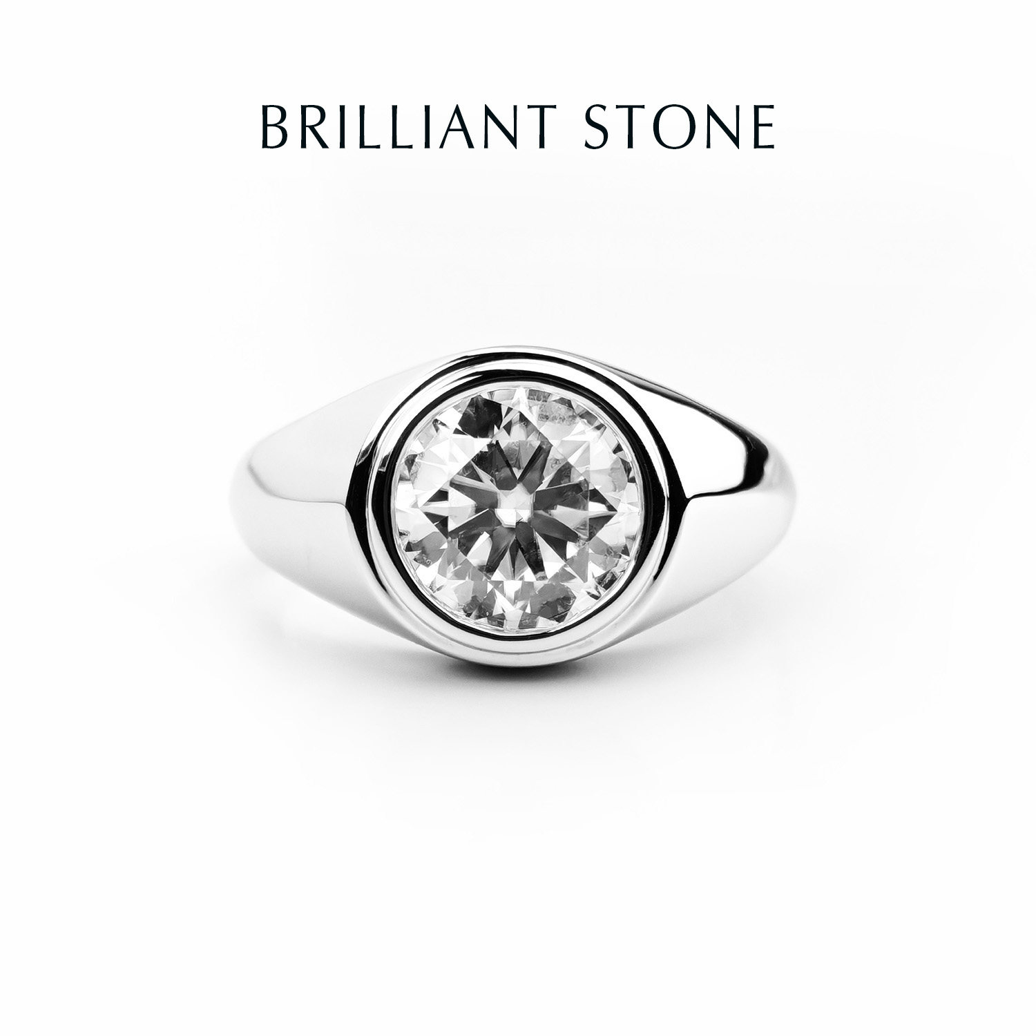 Brilliant Stone鸽子蛋轻奢设计感4克拉莫桑石925银戒指生日礼物