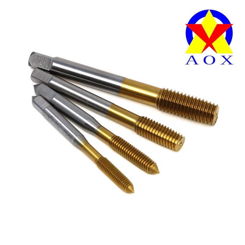 含钴镀钛挤压丝锥铝用机用无屑螺纹不锈钢丝工M23R46810挤牙丝攻
