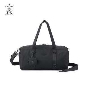 Porter International黑色尼龙行李袋ROLLIN便携包袋斜挎包手挎包