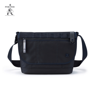 Porter InternationalNEW HEAT尼龙机能手电邮差包男士斜挎包袋
