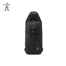 Porter International机能作战挂包ULTRA黑色胸前包休闲斜挎包男
