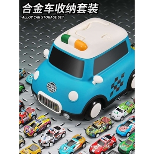 兒童男孩玩具合金收納1小汽3車5一7三歲4歲寶寶6賽車模型套裝 其他