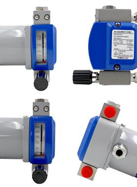 隔爆防爆微小型金属管浮子流量计ExdIICT6供电24VDC输出4~20mA