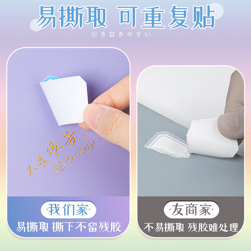 不干胶标签贴纸自粘性分类便签贴标记索引防水姓名贴空白价格贴纸