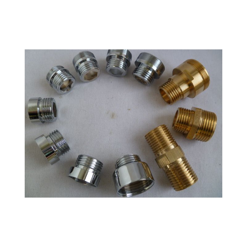 4 6分/M18 20 22 24 28 32mm内外细牙水龙头转接头配件螺纹铜接头