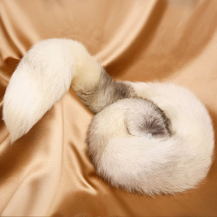 性感猫尾巴插件可拆卸真毛穿戴新款迷你配件狐狸毛尾巴加长大又软