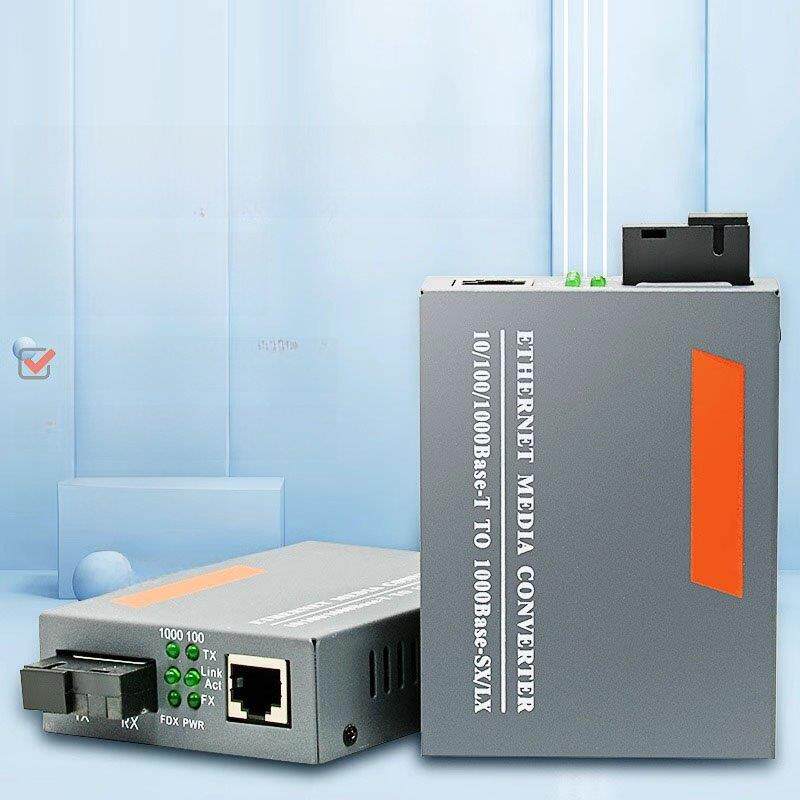 光纤收发器Htb-Gs-03Ab千兆单模单纤1光1电+ 2/4/8电光电转换器1对