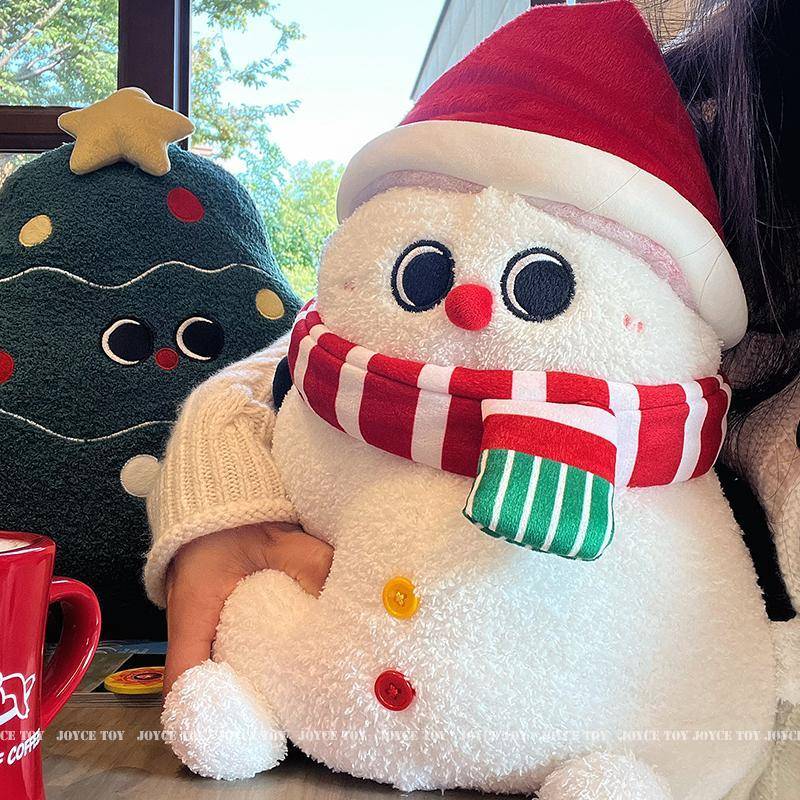 圣诞老人公仔毛绒玩具雪人玩偶麋鹿娃娃圣诞节礼物装饰圣诞树抱枕