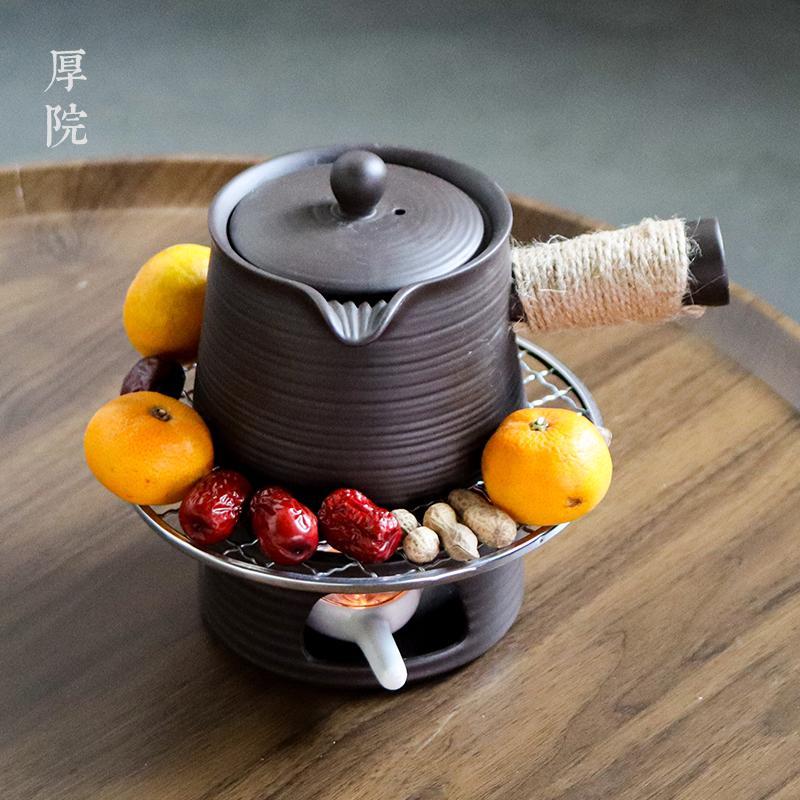 厚院【观畔】日式家用煮茶炉大号侧把壶功夫茶具围炉香薰炉烘茶器