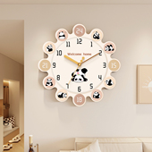 挂钟客厅新款 钟表家用创意时钟挂墙简约大气奶油风石英钟餐厅挂表