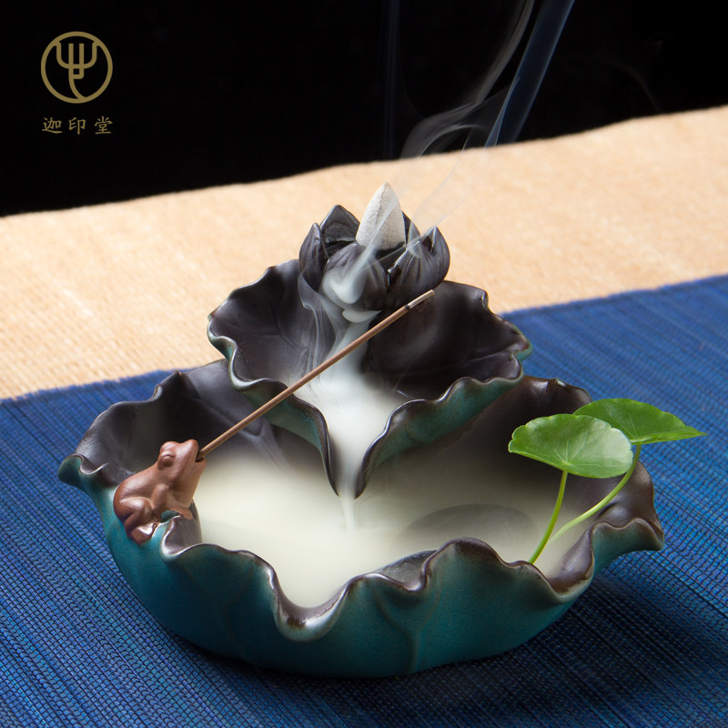 迦印堂 倒流香香薰炉创意沉香炉仿古檀香炉香薰炉 灵韵芙蓉
