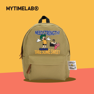 MYTIMELAB摩太潮玩双肩包 小学生初中生书包男女背包大容量学院风