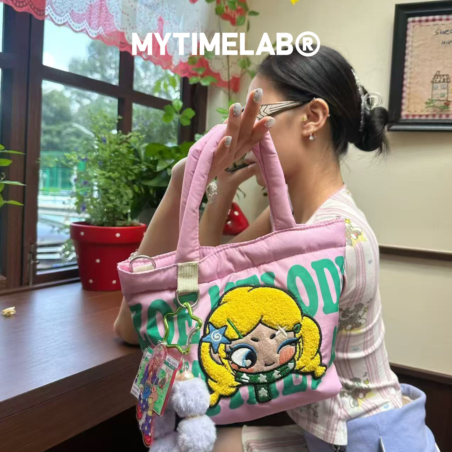 MYTIMELAB摩太潮玩ZOE甜心公主菜篮子手提包时尚通勤休闲女款百搭