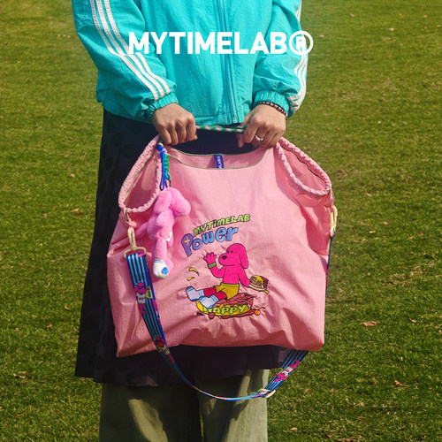 MYTIMELAB摩太潮玩PD爱生活系列刺绣包女士手提包手拎包轻便休闲