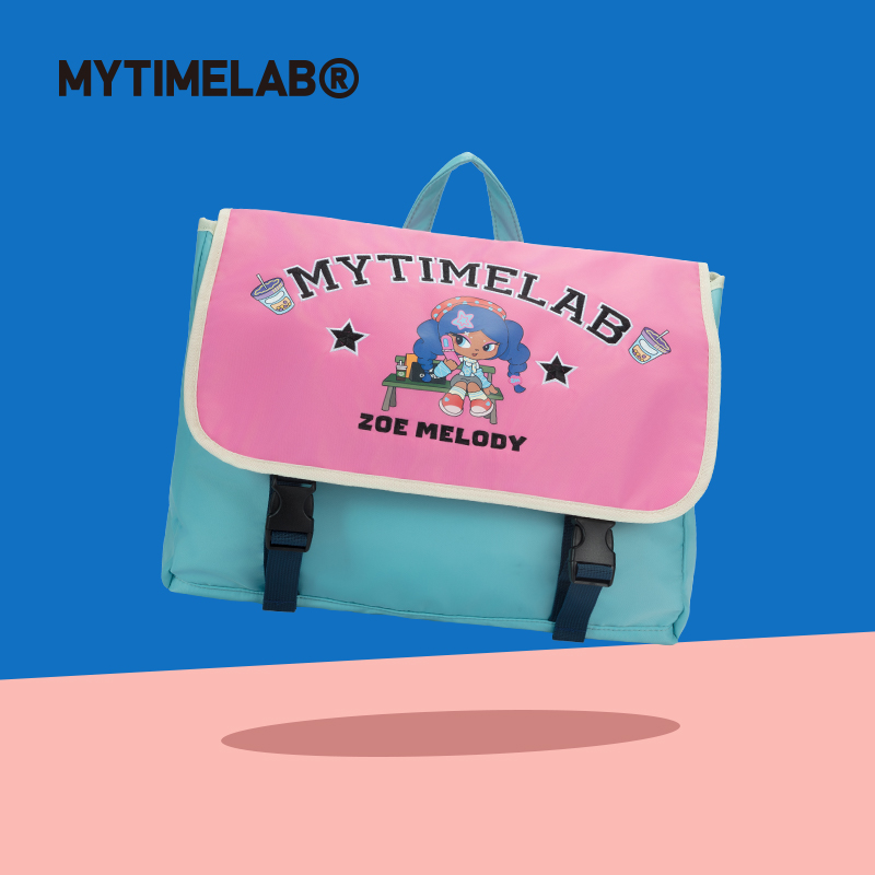 MYTIMELAB摩太潮玩翻盖大书包儿童小学生初中生男女双肩包ZM学院