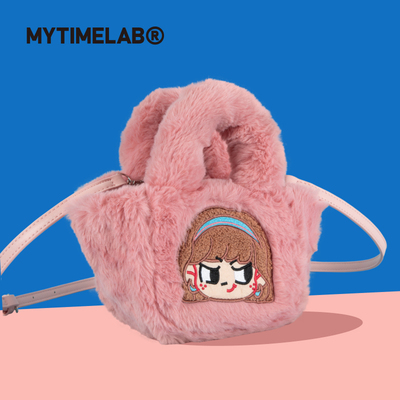 MYTIMELAB摩太潮玩Monita彩虹糖毛绒包秋冬可爱时尚卡通斜挎百搭