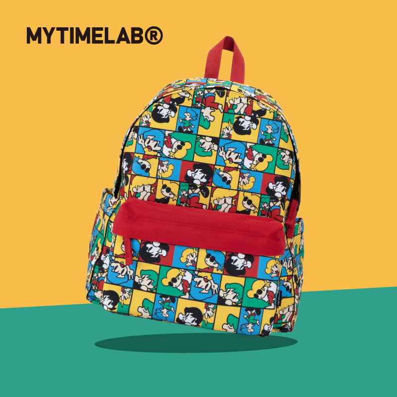 MYTIMELAB摩太潮玩MONITA波普双肩包学生通勤上课大容量耐磨书包