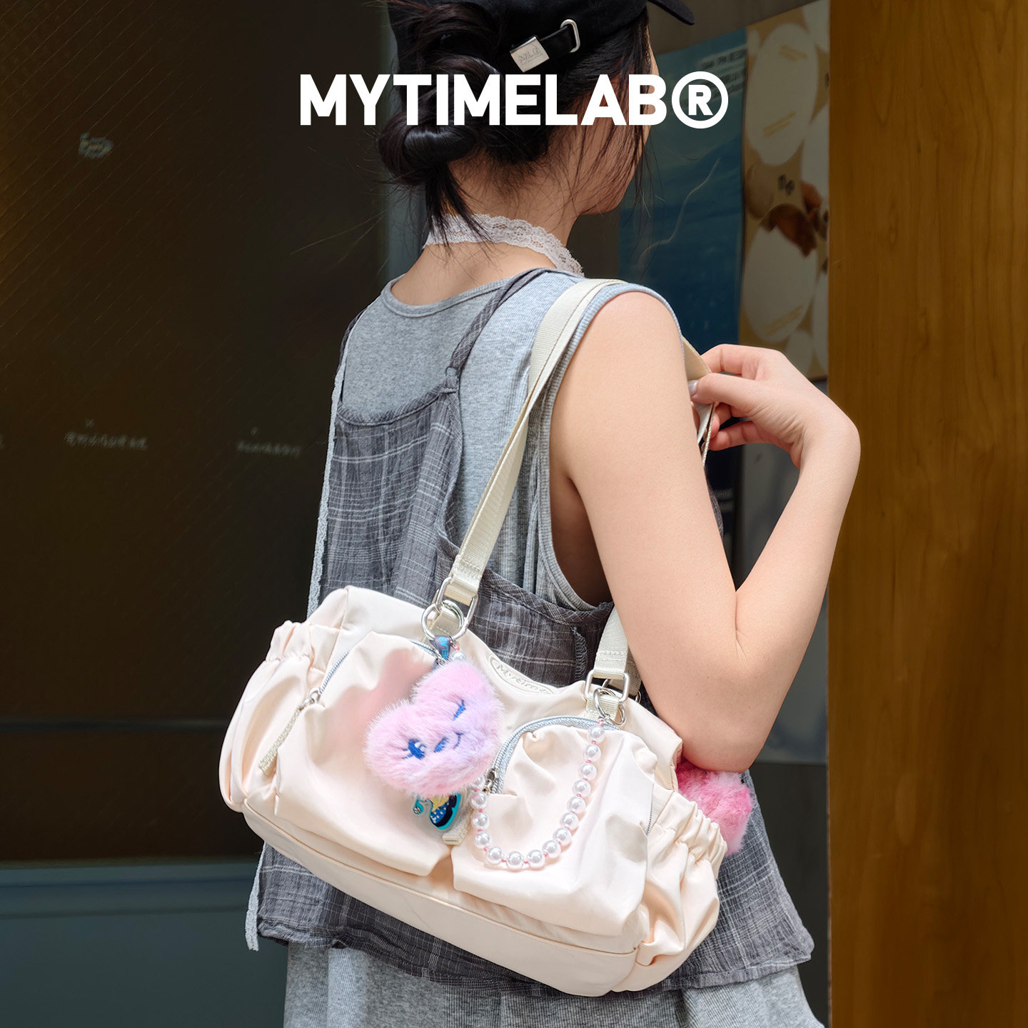 MYTIMELAB摩太潮玩ZOE芭蕾通勤机车包单肩包通勤百搭简约女包