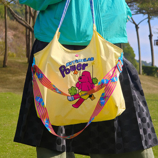 MYTIMELAB摩太潮玩PD爱生活腋下刺绣包单肩包休闲通用环保袋女包