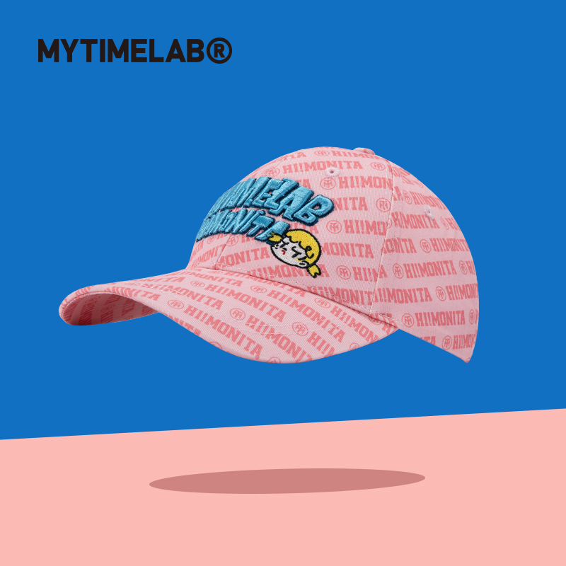MYTIMELAB摩太潮玩Monita幻影时代棒球帽刺绣字母纯色鸭舌帽运动