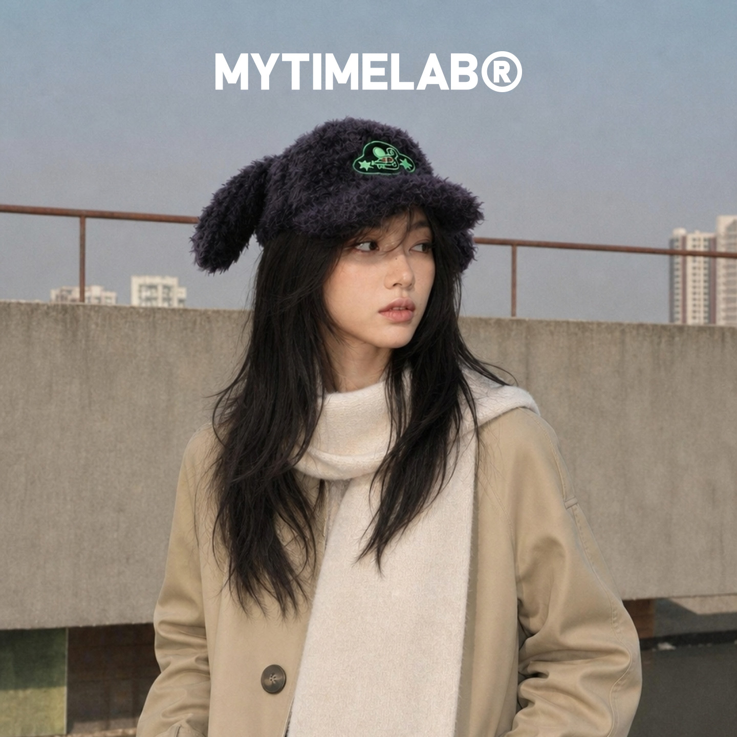 MYTIMELAB摩太潮玩PD拆拆狗耳帽 保暖时尚毛绒秋冬潮搭潮配棒球帽