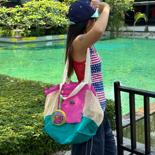 MYTIMELAB摩太潮玩PD沙滩堆堆包手提单肩包通勤大容量户外网袋包