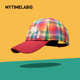 MYTIMELAB摩太潮玩MONITA贴贴棒球帽美式 男女格纹刺绣字母秋冬款