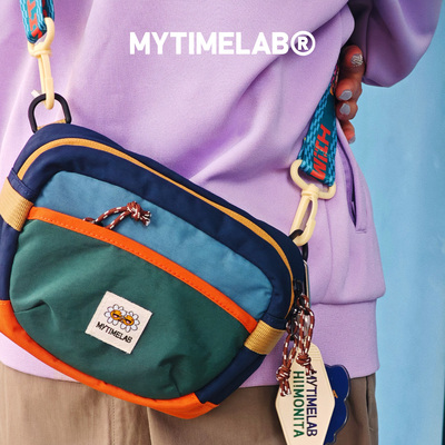MYTIMELAB摩太潮玩MONITA炫彩斜挎手机包撞色通用款运动女小方包