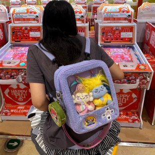 MYTIMELAB摩太潮玩ZOE透明痛包20cm娃包小食量秋冬学生双肩包背包