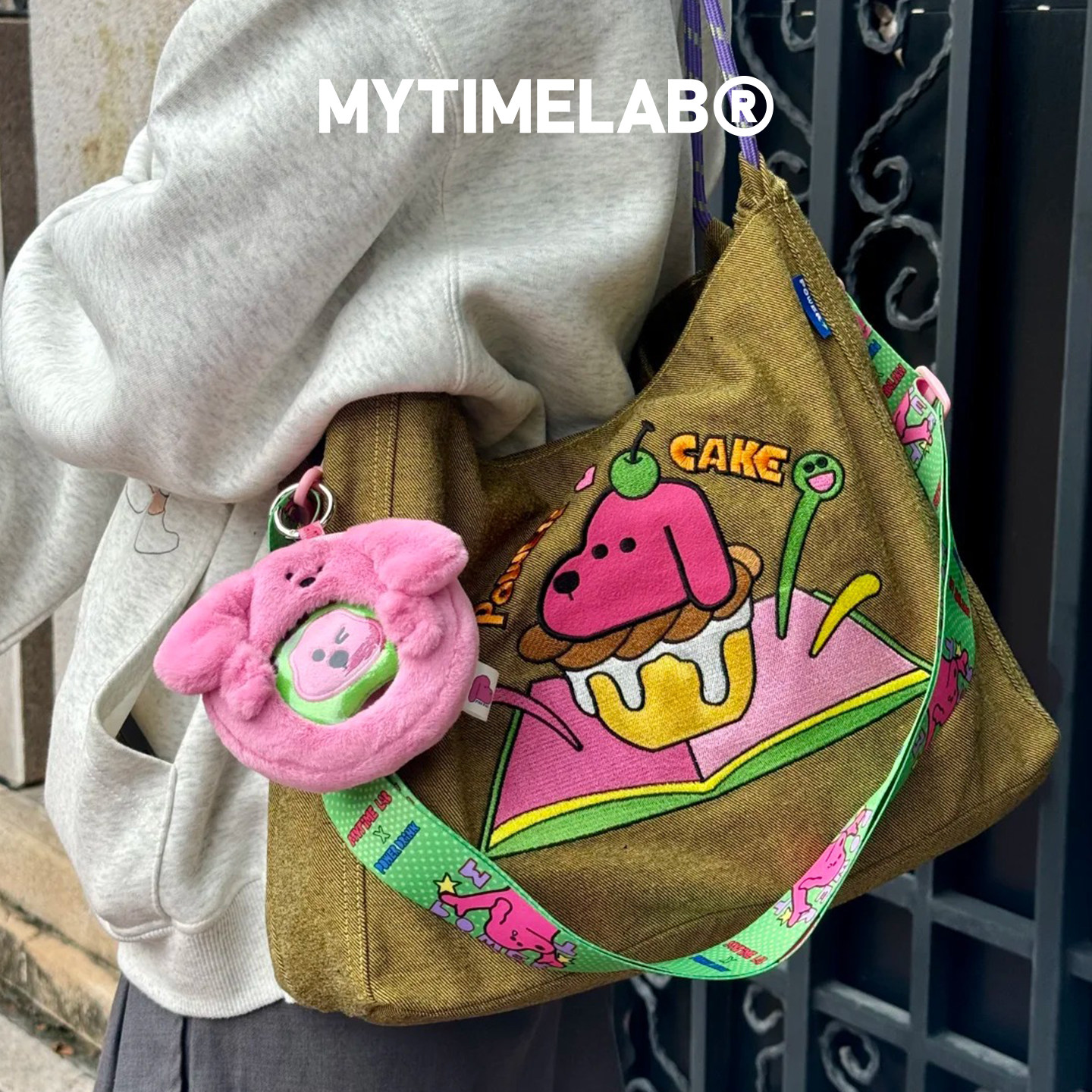 MYTIMELAB摩太潮玩PD包有料手提托特包牛仔包大容量休闲布包