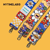 包绳可调节女 撞色时尚 MYTIMELAB摩太潮玩MONITA彩虹葵场背带 5CM