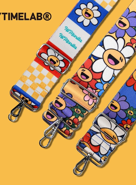 MYTIMELAB摩太潮玩MONITA彩虹葵场背带(5CM)撞色时尚包绳可调节女