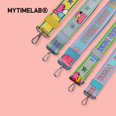 MYTIMELAB摩太潮玩PD趣味潮狗系列背带包带撞色卡通印花金属扣