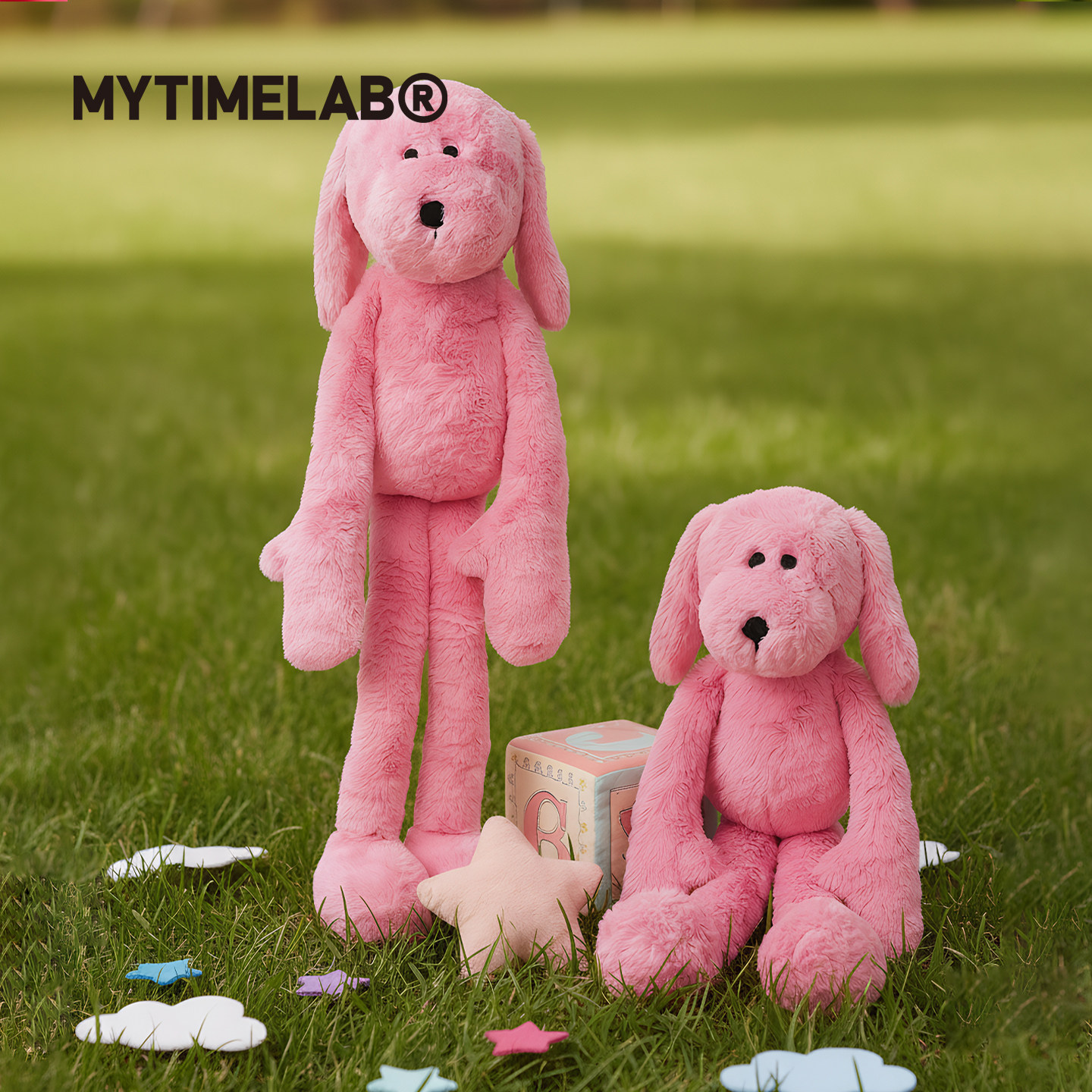 MYTIMELAB摩太潮玩PD歪瑞狗德抱抱粉狗玩偶毛绒靠枕粉色软萌公仔
