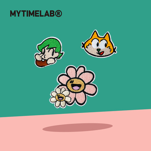 MYTIMELAB摩太潮玩MONITA派对刺绣别针个性小挂件装饰包挂胸针3个