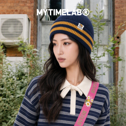 【清仓】MYTIMELAB摩太潮玩Monita双色拼接针织保暖秋冬男女帽子
