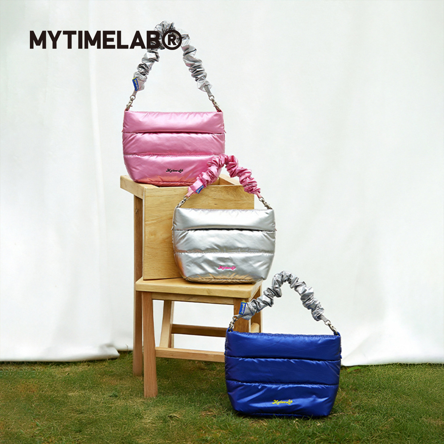 MYTIMELAB摩太潮玩ZOE豆腐块斜挎包拉链包防水女包便携手提包