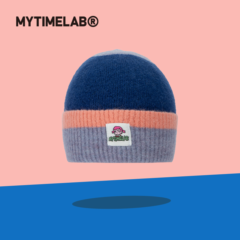 【特惠】MYTIMELAB摩太潮玩Monita三色拼接针织帽女户外保暖秋冬