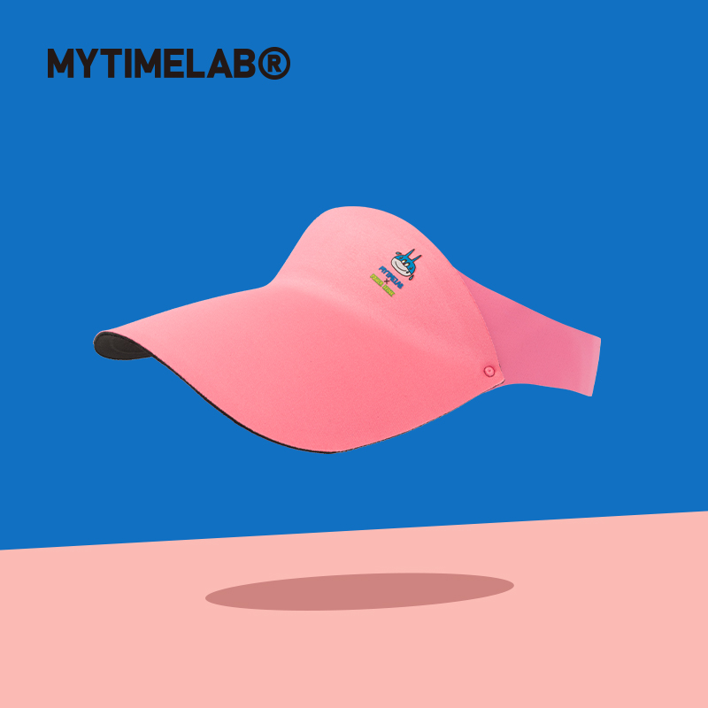 MYTIMELAB摩太潮玩粉狗遮阳帽户外出游防晒帽夏天舒适太阳帽