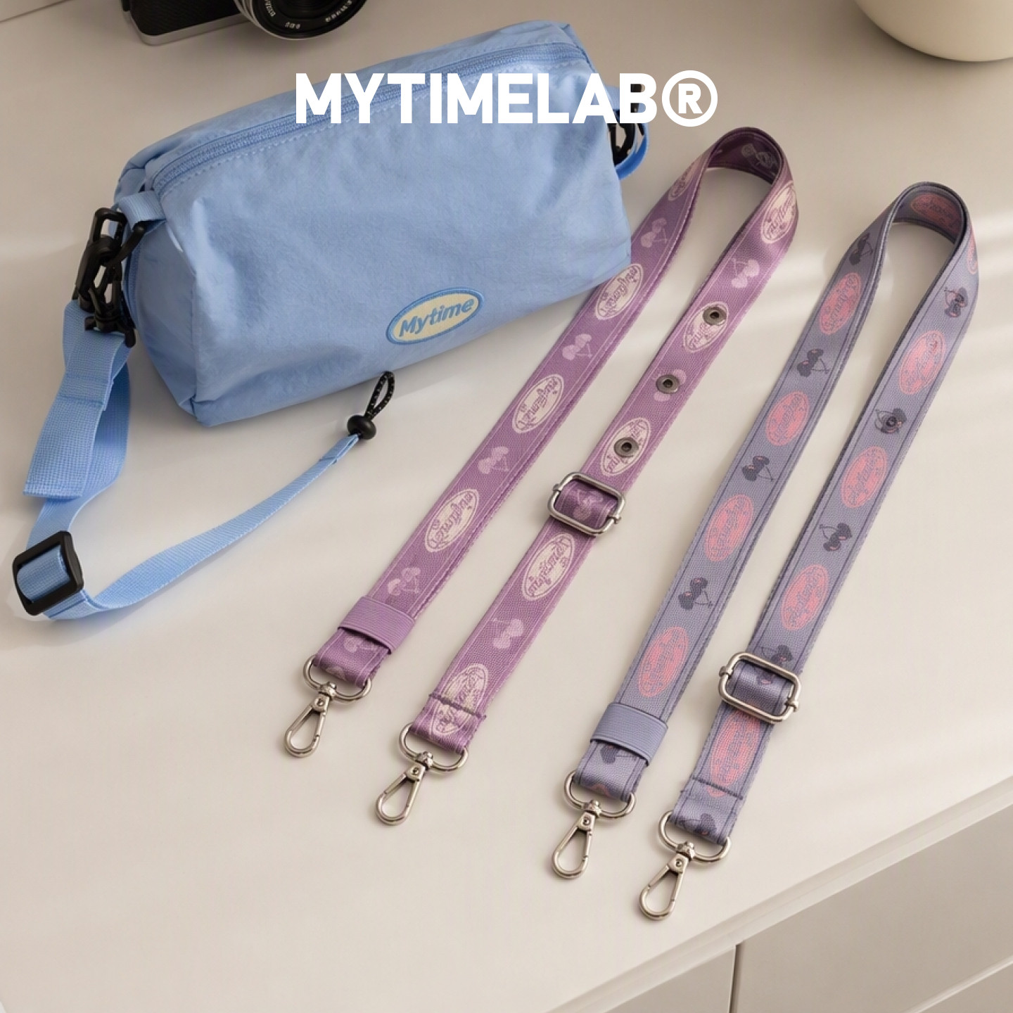 MYTIMELAB摩太潮玩ZOE流光少女背带斜挎包带印花编织可替换