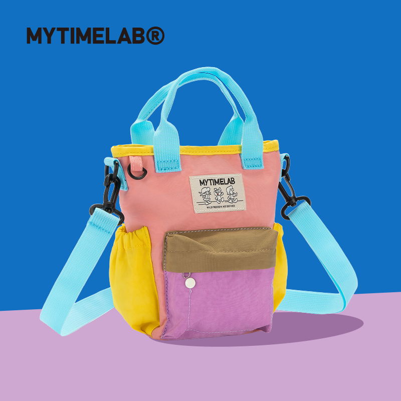MYTIMELAB摩太潮玩炫彩小斜挎包 儿童单肩包女孩可爱手提包手拎包