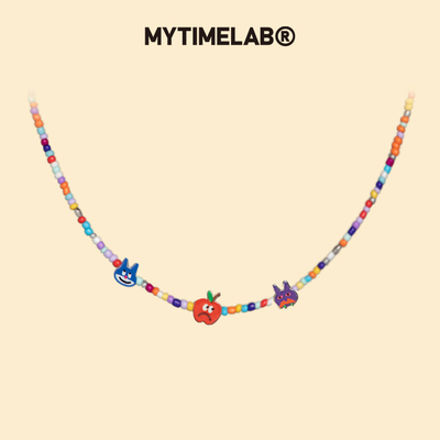 MYTIMELAB摩太潮玩超能量水细珠IP头项链时尚百搭创意颈链多巴胺