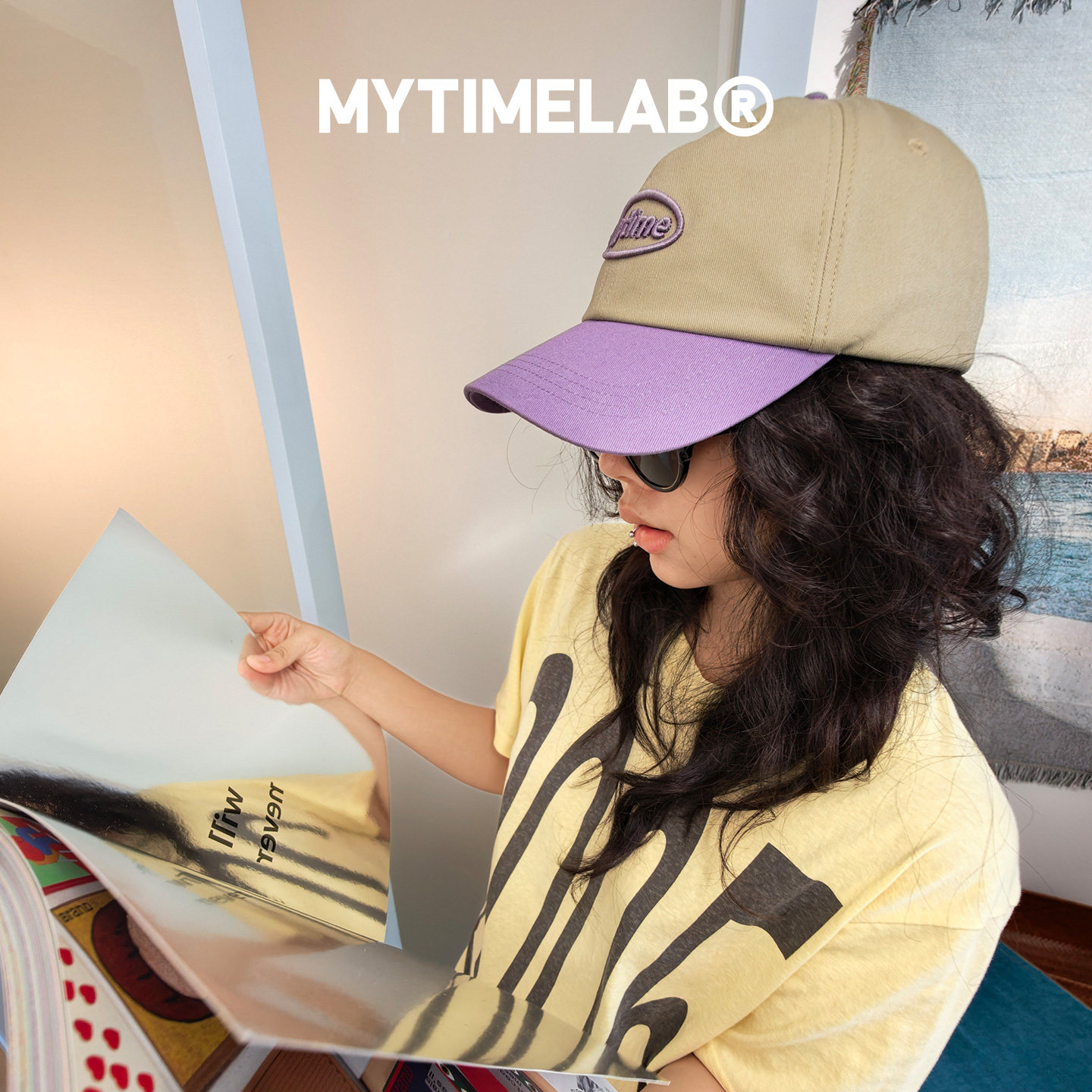 MYTIMELAB摩太潮玩ZOE芭蕾复古棒球帽学院风撞色遮阳休闲出游男女