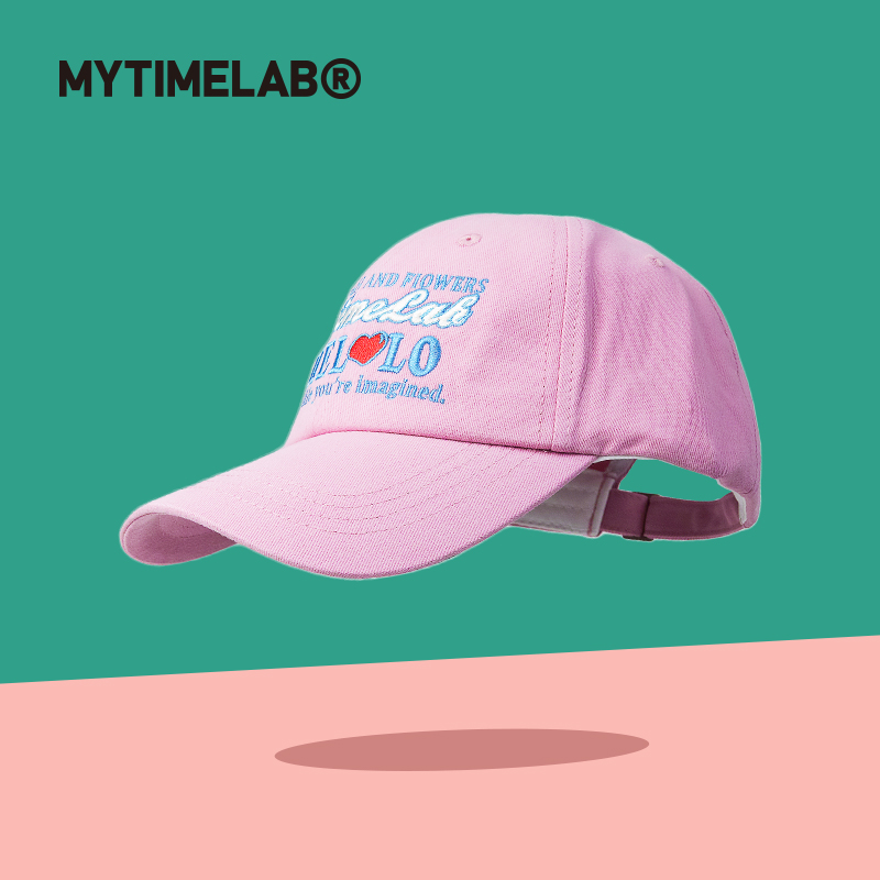 MYTIMELAB摩太潮玩MONITA法风刺绣棒球帽男女简约韩系舒适软顶