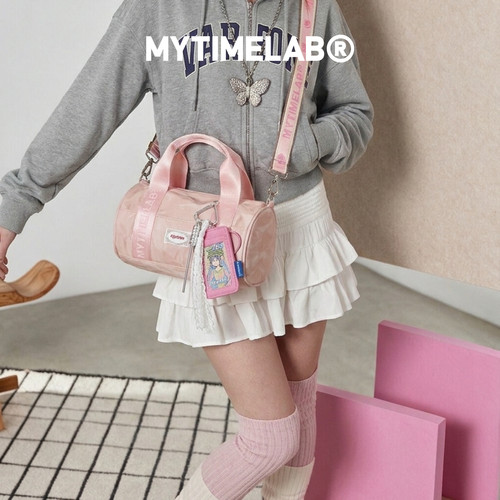 MYTIMELAB摩太潮玩ZOE芭蕾复古圆桶包斜挎包通用款女包圆筒包休闲