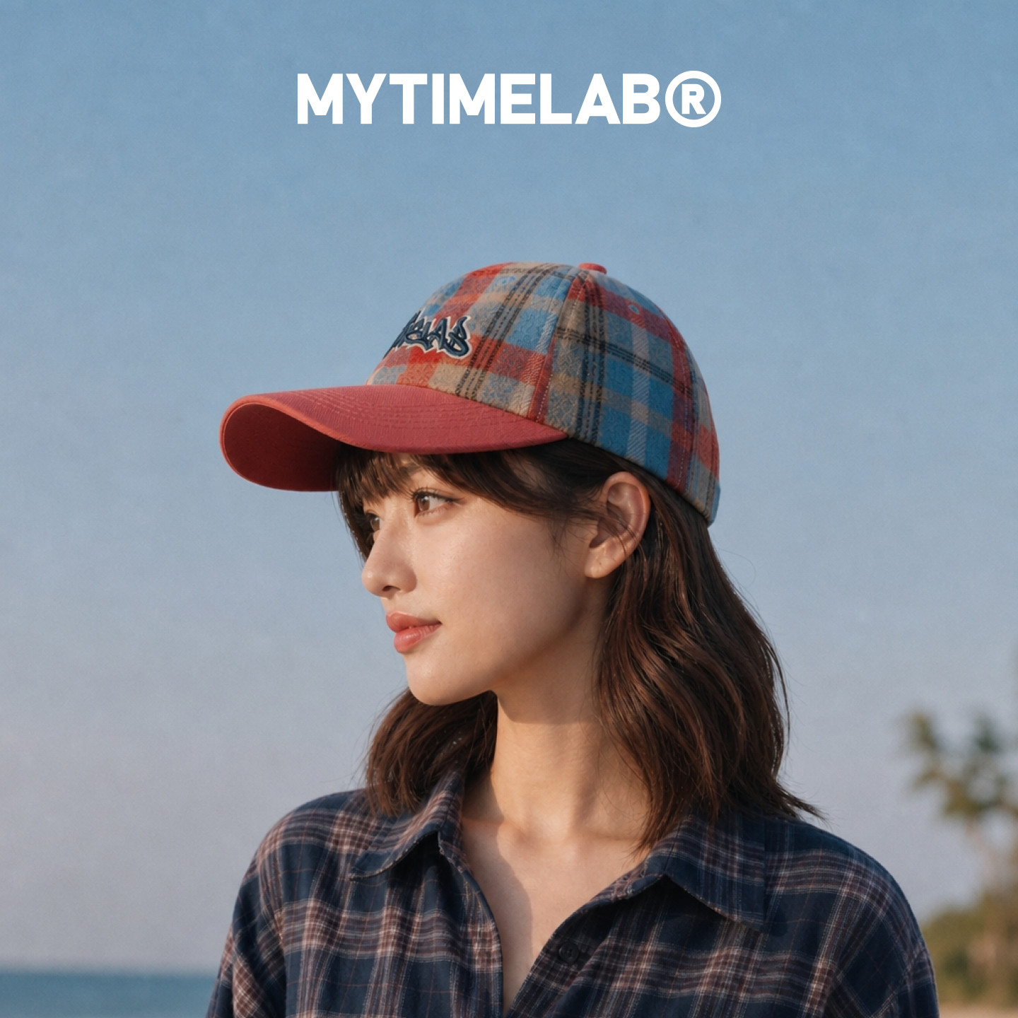 MYTIMELAB摩太潮玩Monita格纹棒球帽鸭舌帽时尚复古遮阳潮流 清仓