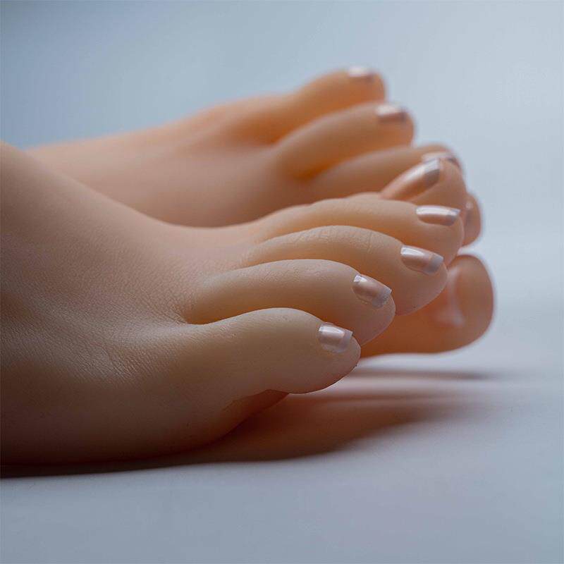 仿真足模脚趾骨骼倒模脚模3804拍摄展示道具假脚绘画教学丝袜