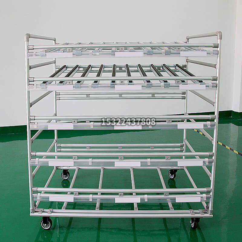 工厂精益管货架物料周转车流利货架精益管周转车车间半成品货架